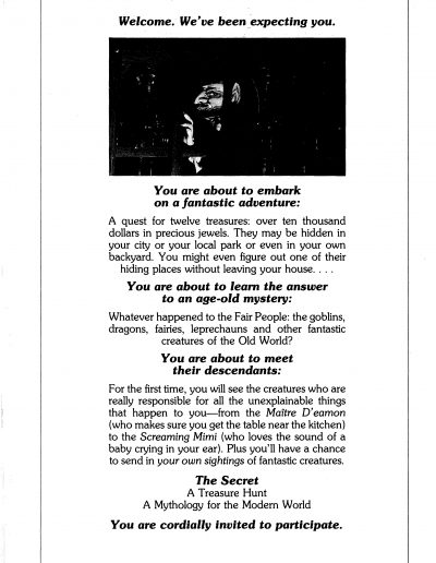 the secret a treasure hunt by byron preiss page 1