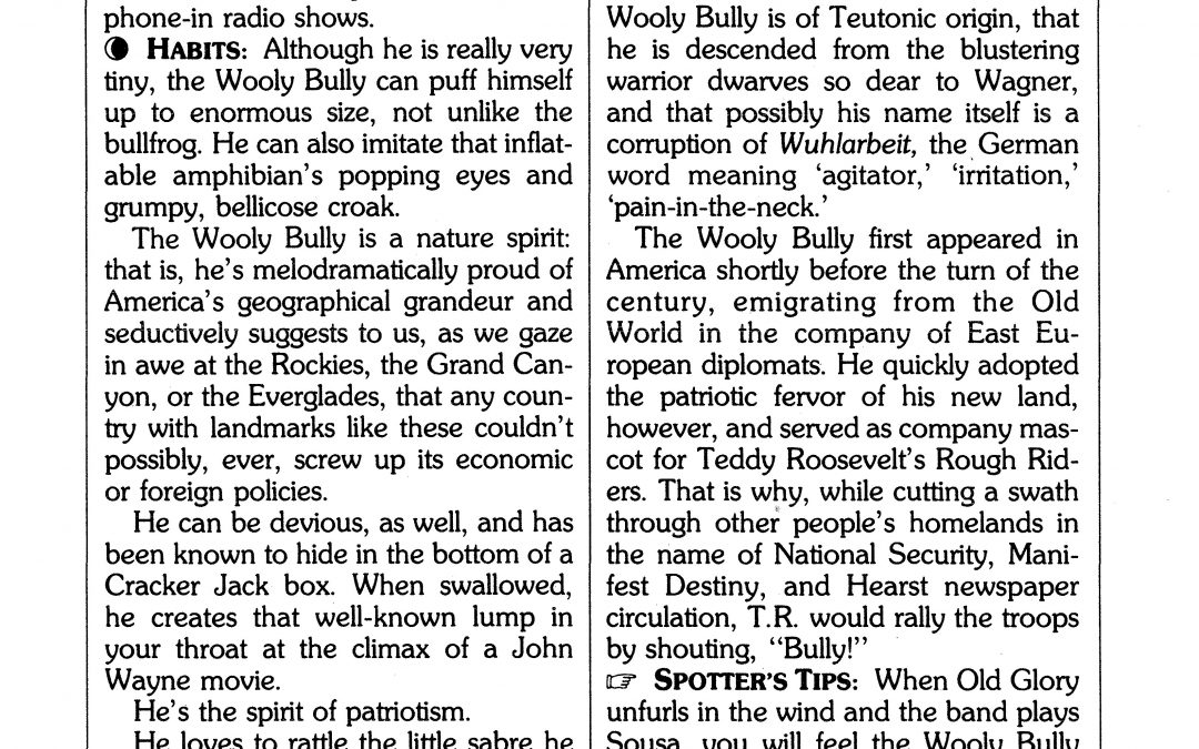 THE WOOLY BULLY