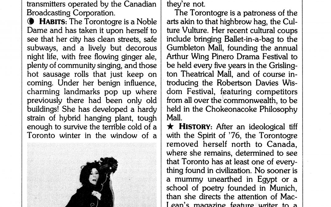 THE TORONTOGRE
