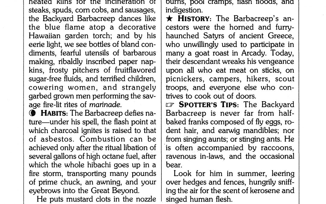THE BACKYARD BARBACREEP