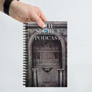 The Secret Podcast Spiral notebook