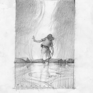 *SOLD* Winter Tide - Concept drawing by John Jude Palencar