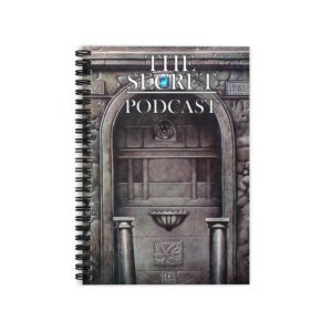 Secret Podcast Ruled Line Spiral Notebook
